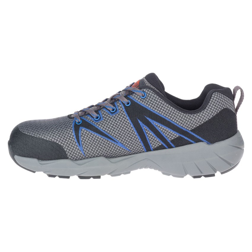 Chaussure de Securite Merrell Fullbench 55 Alloy Toe Grise Homme | E.A.VPLJ